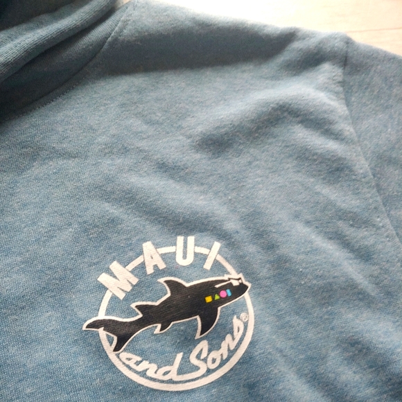 MAUI and Sons NEW Shark Nation Pullover Hoodie - Picture 7 of 10